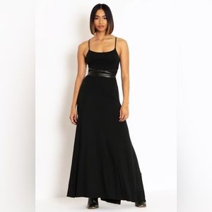 BLACKMILK Dark Goddess TIE DRESS! Vegan Leather Multi-way Straps Witchy Gothic
